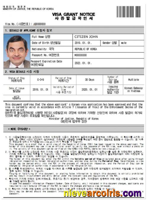 KOREA e-visa